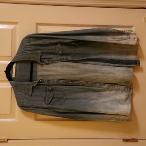 Jean button down